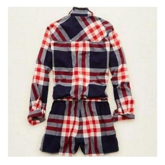 aerie Dresses & Skirts - Aerie plaid romper xs
